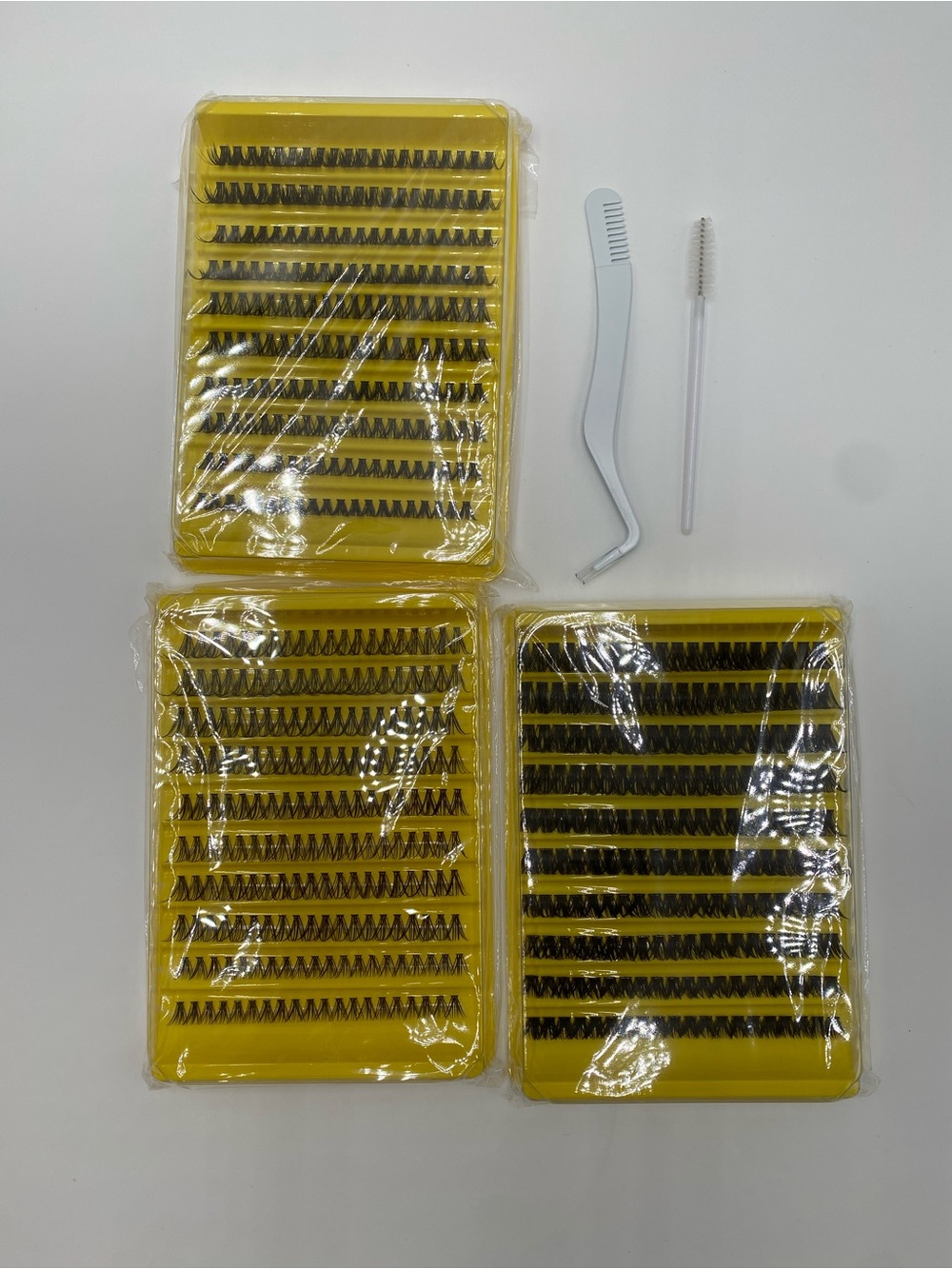 Eyelash Extension Kit H:600 30P+40P+80P
Fluffy Lash Clusters Kit Tweezers Brush